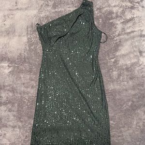 One Shoulder Midi Dress